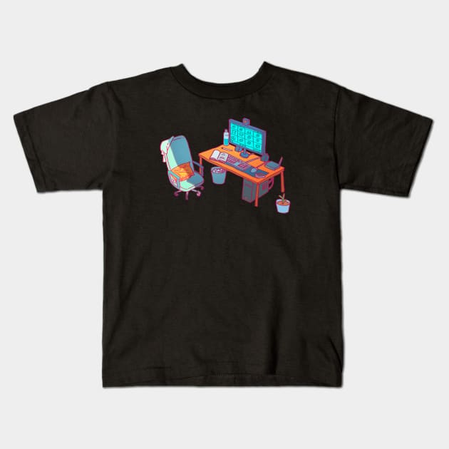 ONLINE Kids T-Shirt by DUST2196